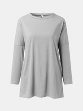 Load image into Gallery viewer, Full Size Round Neck Long Sleeve T-Shirt
