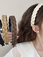 Load image into Gallery viewer, Polyester Braided Wide Headband
