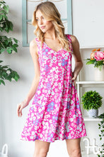 Load image into Gallery viewer, Heimish Full Size Floral V-Neck Tank Dress with Pockets
