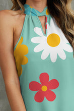 Load image into Gallery viewer, Flower Grecian Neck Tank
