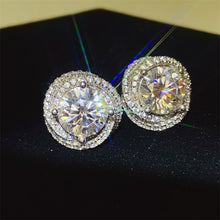 Load image into Gallery viewer, 6 Carat Moissanite 925 Sterling Silver Earrings
