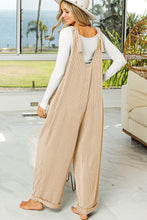 Load image into Gallery viewer, Parchment Corded Tie Straps V Neck Wide Leg Jumpsuit
