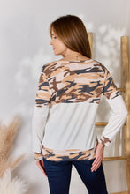 Load image into Gallery viewer, Hailey &amp; Co Full Size Printed Round Neck Blouse
