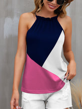 Load image into Gallery viewer, FAM-FAM Color Block Grecian Neck Cami
