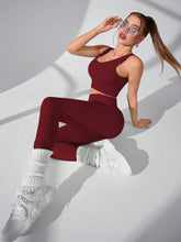 Load image into Gallery viewer, Scoop Neck Wide Strap Top and Pants Active Set
