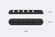 Load image into Gallery viewer, Silicone USB Cable Winder Desktop Cable Organizer Management Multipurpose Clips Cables Protector For Wired Headphones
