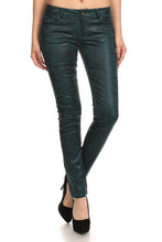 Load image into Gallery viewer, Low Rise Metallic Print Skinny Jeans Pants
