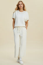 Load image into Gallery viewer, Double Take Full Size Pearl Detail Round Neck Top and Pants Set
