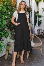 Load image into Gallery viewer, ODDI Full Size Sleeveless Tiered Midi Dress
