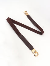 Load image into Gallery viewer, Zinc Alloy Buckle Elastic PU Belt
