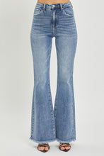 Load image into Gallery viewer, RISEN Full Size High Waist Raw Hem Flare Jeans
