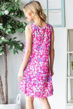 Load image into Gallery viewer, Heimish Full Size Floral V-Neck Tank Dress with Pockets
