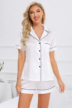 Load image into Gallery viewer, Printed Button Up Short Sleeve Top and Shorts Lounge Set
