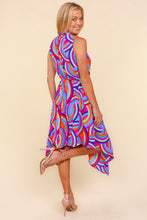 Load image into Gallery viewer, Haptics Full Size Mock Neck Sleeveless Printed Dress
