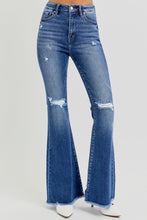 Load image into Gallery viewer, RISEN Full Size High Rise Distressed Raw Hem Flare Jeans
