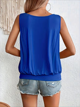 Load image into Gallery viewer, Full Size Ruched Scoop Neck Tank
