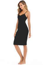 Load image into Gallery viewer, Lace Detail V-Neck Spaghetti Strap Lounge Dress
