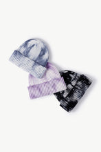 Load image into Gallery viewer, Tie-Dye Ribbed Cuffed Beanie
