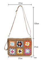 Load image into Gallery viewer, Chestnut Flower Straw Woven Single Shoulder Bag
