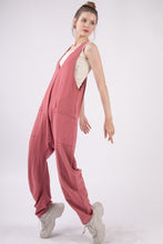 Load image into Gallery viewer, VERY J  Plunge Sleeveless Jumpsuit with Pockets
