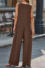 Load image into Gallery viewer, Full Size V-Neck Wide Strap Jumpsuit
