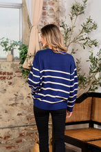 Load image into Gallery viewer, Sew In Love Striped Round Neck Sweater

