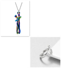 Load image into Gallery viewer, Love Hug Necklace Unisex Men Women Couple Jewelry Simple Temperament Clavicle Chain Gift
