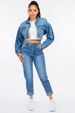 Load image into Gallery viewer, American Bazi High Waist Pleated Waist Mom Jeans
