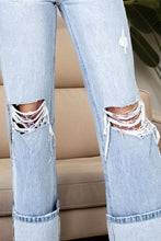 Load image into Gallery viewer, Distressed High Waist Jeans with Pockets
