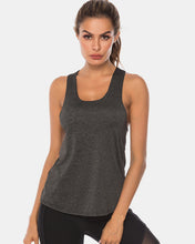 Load image into Gallery viewer, Full Size Scoop Neck Wide Strap Active Tank
