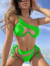 Load image into Gallery viewer, 6 Colors - 2pc Set - Women&#39;s Fashion Split Swimsuit Bikini Ti Amo I love you
