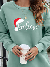 Load image into Gallery viewer, 6 Colors - BELIEVE Graphic Tunic Sweatshirt Ti Amo I love you
