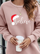 Load image into Gallery viewer, 6 Colors - BELIEVE Graphic Tunic Sweatshirt Ti Amo I love you
