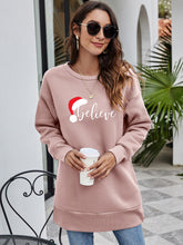 Load image into Gallery viewer, 6 Colors - BELIEVE Graphic Tunic Sweatshirt Ti Amo I love you
