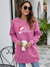 Load image into Gallery viewer, 6 Colors - BELIEVE Graphic Tunic Sweatshirt Ti Amo I love you
