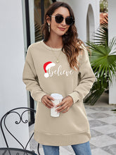 Load image into Gallery viewer, 6 Colors - BELIEVE Graphic Tunic Sweatshirt Ti Amo I love you
