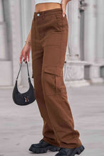 Load image into Gallery viewer, 6 Colors - Baeful Long Straight Leg Jeans with Pockets Ti Amo I love you
