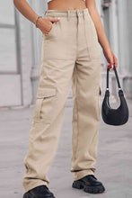 Load image into Gallery viewer, 6 Colors - Baeful Long Straight Leg Jeans with Pockets Ti Amo I love you
