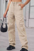 Load image into Gallery viewer, 6 Colors - Baeful Long Straight Leg Jeans with Pockets Ti Amo I love you
