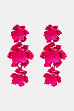 Load image into Gallery viewer, 6 Colors - Flower Shape Zinc Alloy Dangle Earrings Ti Amo I love you
