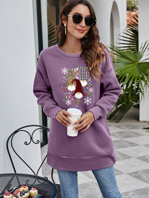 6 Colors - Graphic Round Neck Dropped Shoulder Sweatshirt Ti Amo I love you