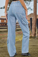 Load image into Gallery viewer, 6 Colors - Loose Fit Long Jeans with Pockets - Sizes S-2XL Ti Amo I love you
