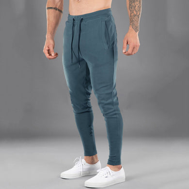 6 Colors - Men's Casual Cotton Skinny Stretch Sports Pants - Sizes M-2XL Ti Amo I love you