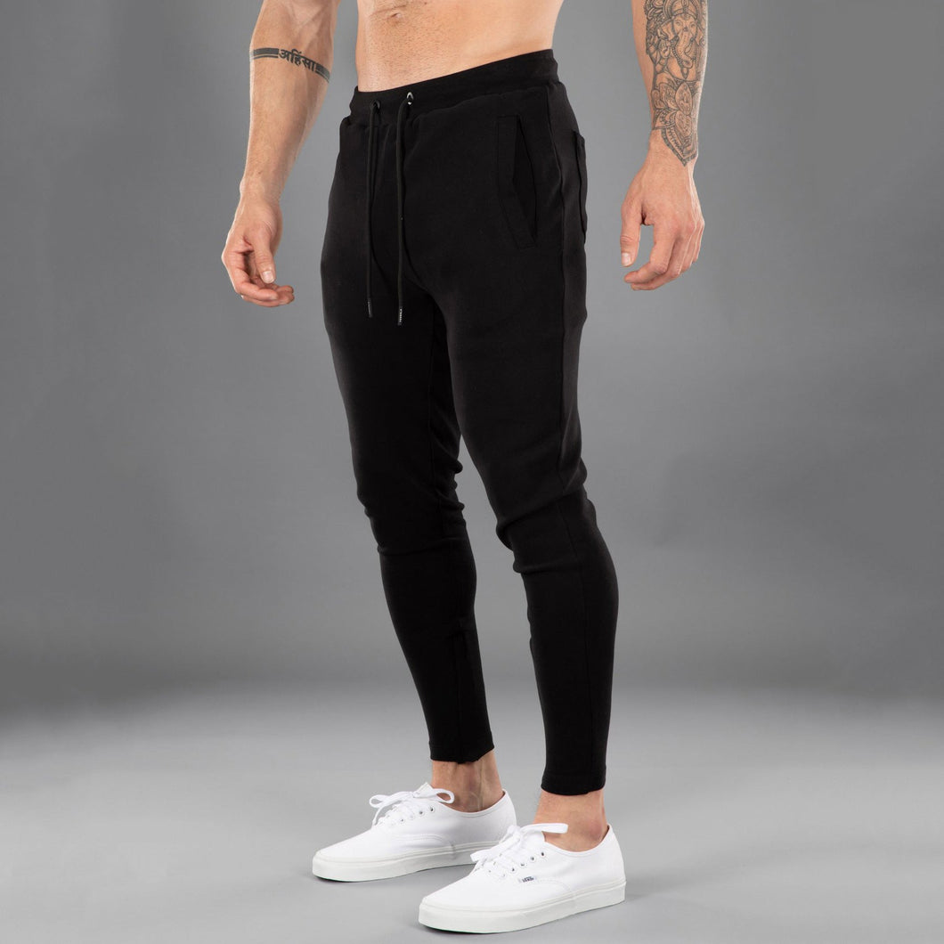 6 Colors - Men's Casual Cotton Skinny Stretch Sports Pants - Sizes M-2XL Ti Amo I love you