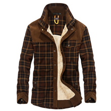 Load image into Gallery viewer, 6 Colors - Mens - Thicken Warm Fleece Fall / Winter Jackets - Pure Cotton Plaid Jacket - Coats - Sizes M-4XL Ti Amo I love you
