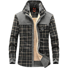 Load image into Gallery viewer, 6 Colors - Mens - Thicken Warm Fleece Fall / Winter Jackets - Pure Cotton Plaid Jacket - Coats - Sizes M-4XL Ti Amo I love you
