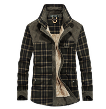 Load image into Gallery viewer, 6 Colors - Mens - Thicken Warm Fleece Fall / Winter Jackets - Pure Cotton Plaid Jacket - Coats - Sizes M-4XL Ti Amo I love you
