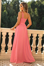 Load image into Gallery viewer, 6 Colors - One-Shoulder Split Maxi Dress - Sizes XS-XL Ti Amo I love you
