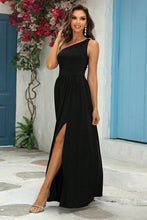 Load image into Gallery viewer, 6 Colors - One-Shoulder Split Maxi Dress - Sizes XS-XL Ti Amo I love you
