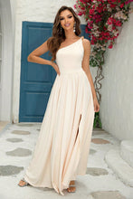 Load image into Gallery viewer, 6 Colors - One-Shoulder Split Maxi Dress - Sizes XS-XL Ti Amo I love you
